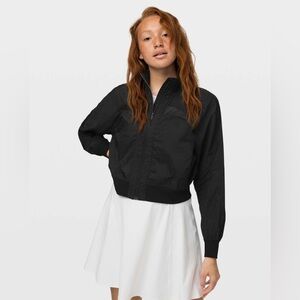 lululemon athletica Black Bomber Jacket